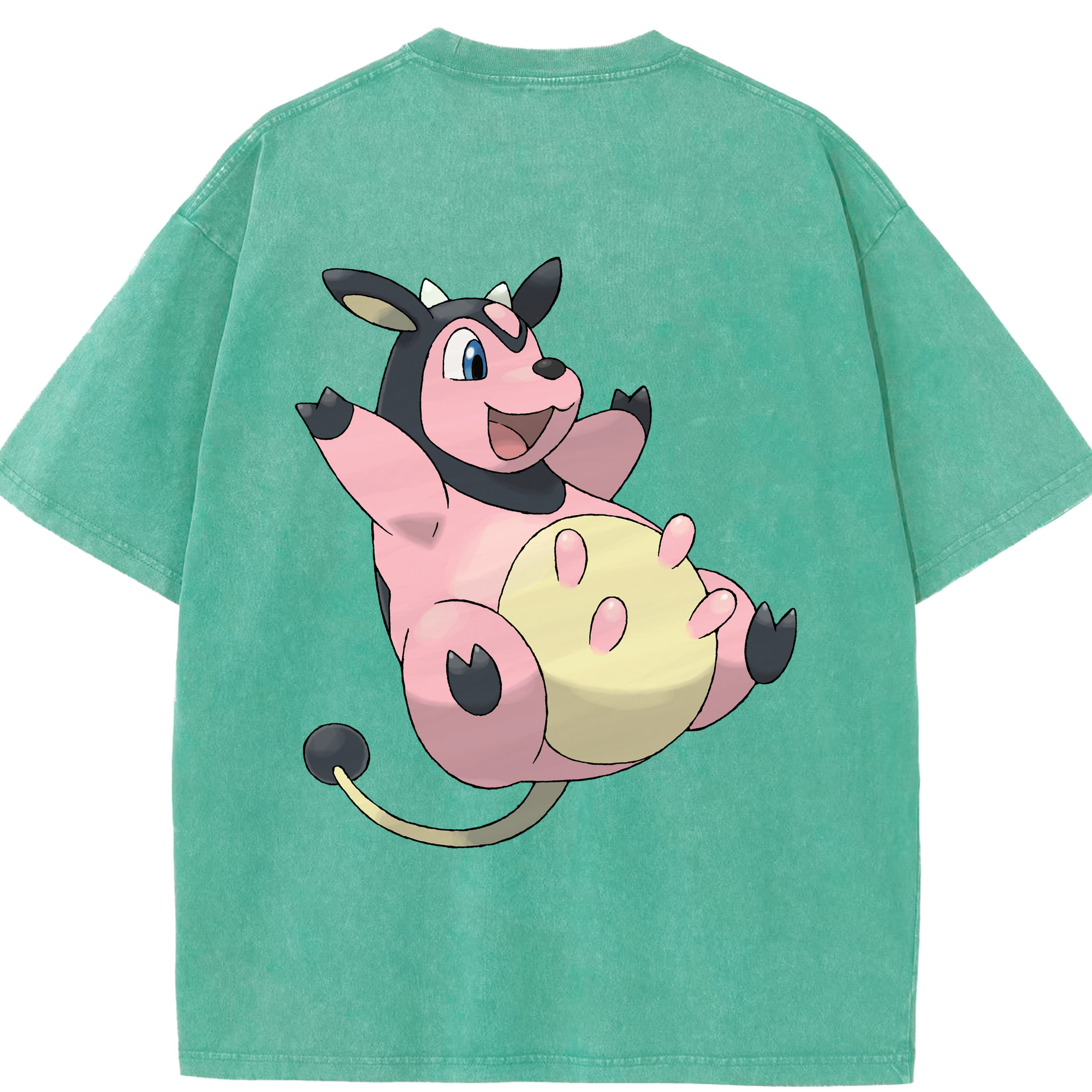 （画像用） ポケットモンスター Pokémon 綿100% ヴィンテージ風 半袖Tシャツ（背面プリント）
